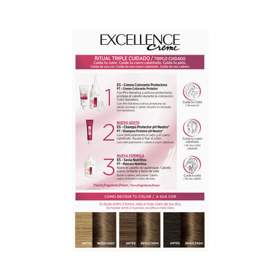 Tinte de cabello L'Or&eacute;al Excellence Creme n&ordm; 6 rubio oscuro