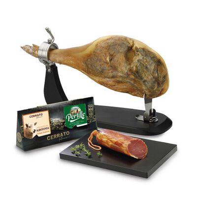 Lote: Jamón curado 7kg ElPozo + 2 cuñas de queso + 1/2 barra de lomo