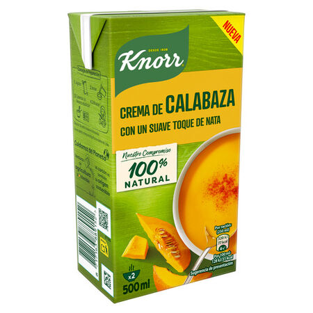 Crema calabaza con un suave toque de nata Knorr 500ml