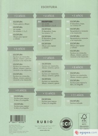 Cuaderno Escritura Rubio Nº02