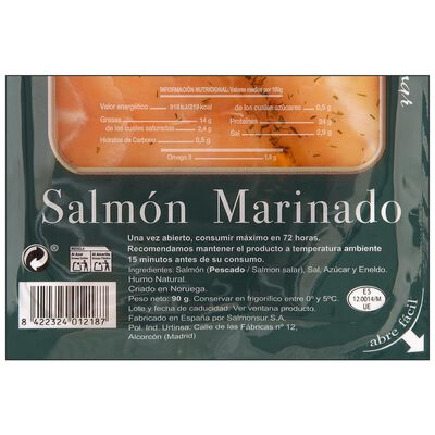Salmon marinado Eurosalmon 90g