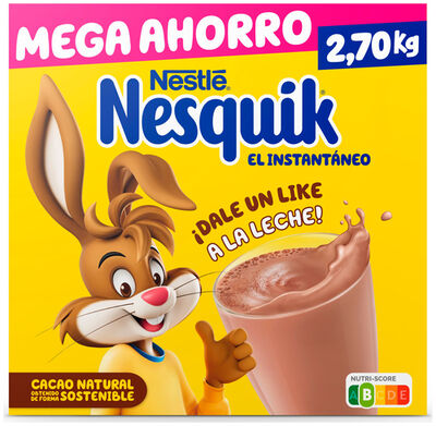 Cacao en polvo instant&aacute;neo Nesquik 2.7Kg