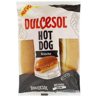 Pan Hot Dog Dulcesol 4ud Brioche