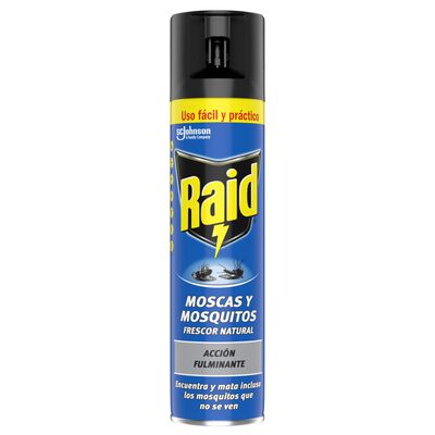 Insectividad spray Raid 400 ml Moscas-Mosquitos