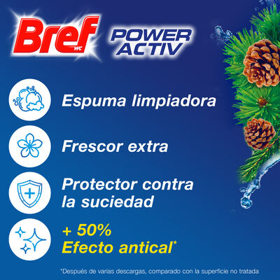 Desinfectante Bref WC Triplo Active Pine 3x50gr