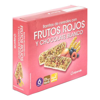 Barritas de cereales Alipende 129g con frutos rojos