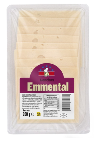Queso emmental lonchas Lafuente 200 gr