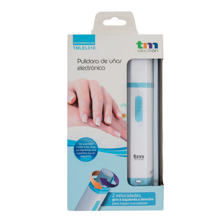 Pulidora de uñas a pilas Tm Electron con dos velocidades