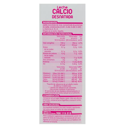Leche Alipende calcio 1l desnatada