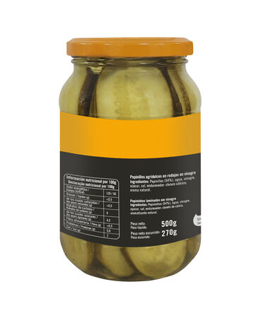 Pepinillo en rodajas agridulce Hugo Reitzel 270g