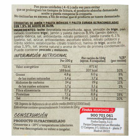 Croquetas artesanas La Cocinera 400g jamón ibérico