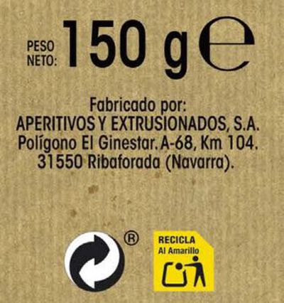Patatas fritas churrería Alipende 150g