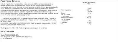 Pizza barbacoa Casa Tarradellas 440g