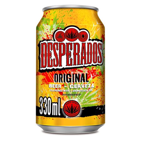Cerveza rubia Desperados original lata 33cl