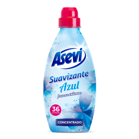 Suavizante concentrado Asevi 36 lavados azul frescor intenso