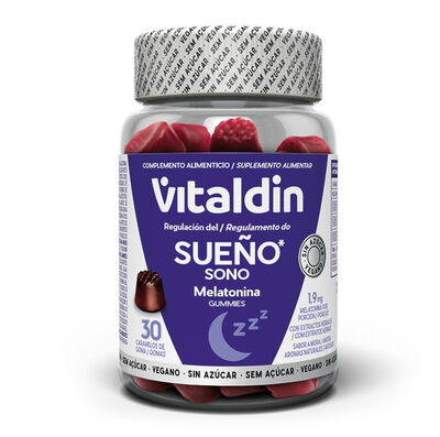 Melatonina gummies sin az&uacute;car regulaci&oacute;n del sue&ntilde;o Vitaldin 30uds