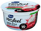 Yogur estilo griego con capa de fresa-frambuesa 160g Valio PROfeel