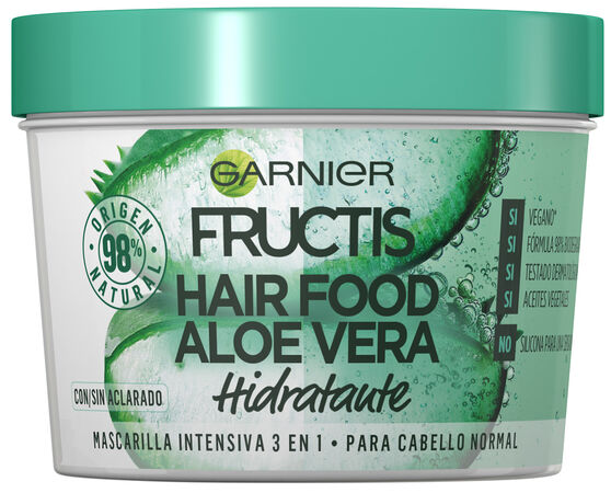 Mascarilla capilar hidratante Fructis hair food aloe |