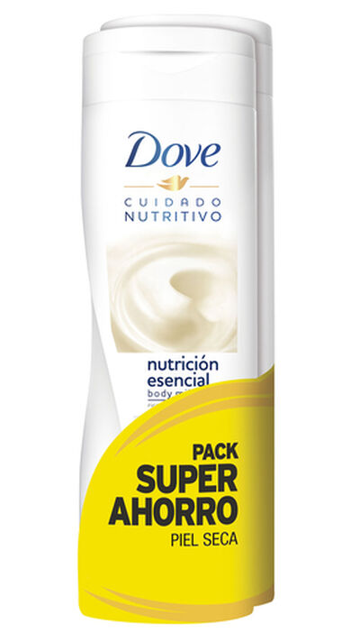 Body milk Dove 400ml 2 uds piel seca