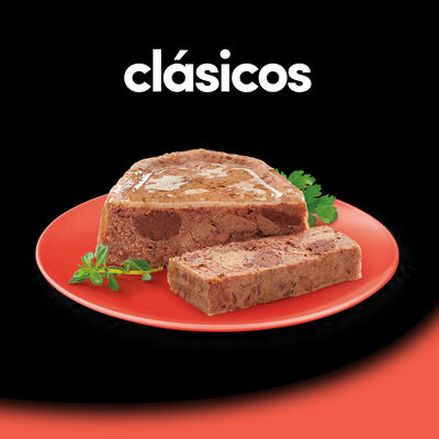 Clásicos comida húmeda para perro con buey tarrina 150 g