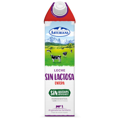 Leche sin lactosa Asturiana 1l entera