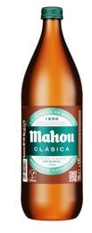 Cerveza rubia Mahou Clásica botella 1l