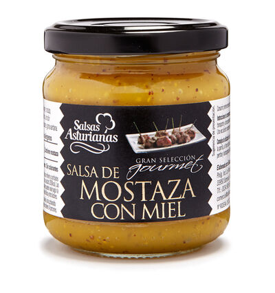 Salsa asturianas 210g mostaza con miel
