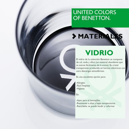 Vaso cristal Benetton pack 4 negro