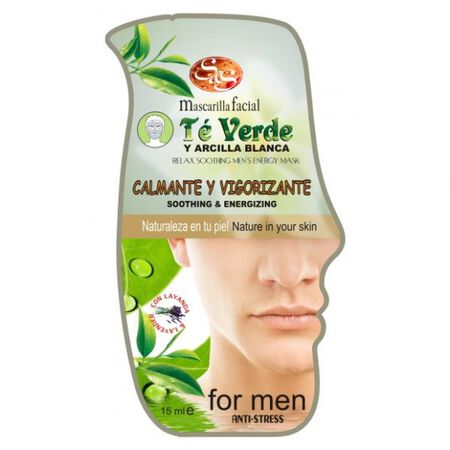 Mascarilla Facial Hombre S&S Te Verde