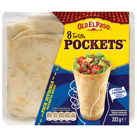 Tortilla Old El Paso pockets 8 unidades