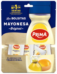 Mayonesa 12 bolsas individuales Prima 120g