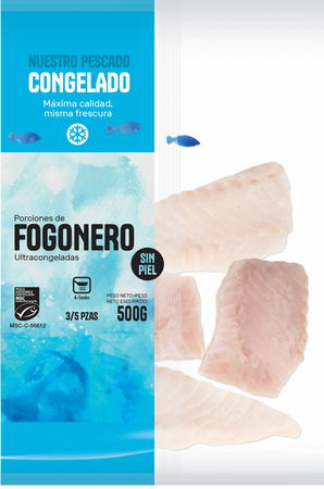 Fogonero porciones 500g sin piel