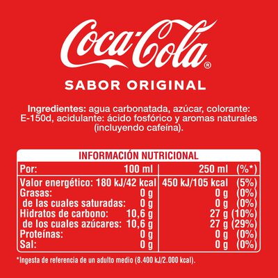Refresco cola Coca-Cola Sabor Original botella 2l pack 4