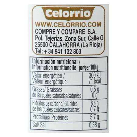 Habas Celorrio tarro de cristal 220g categoria primera