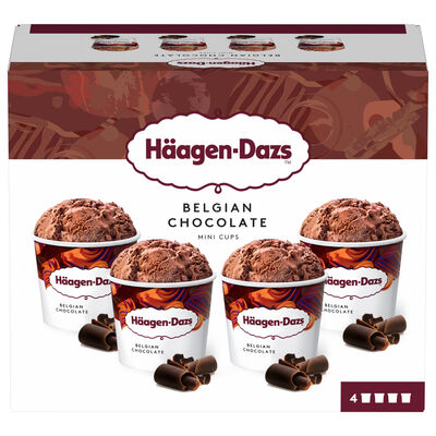 Helado H&auml;agen-Dazs bhocolate belga 4 uds
