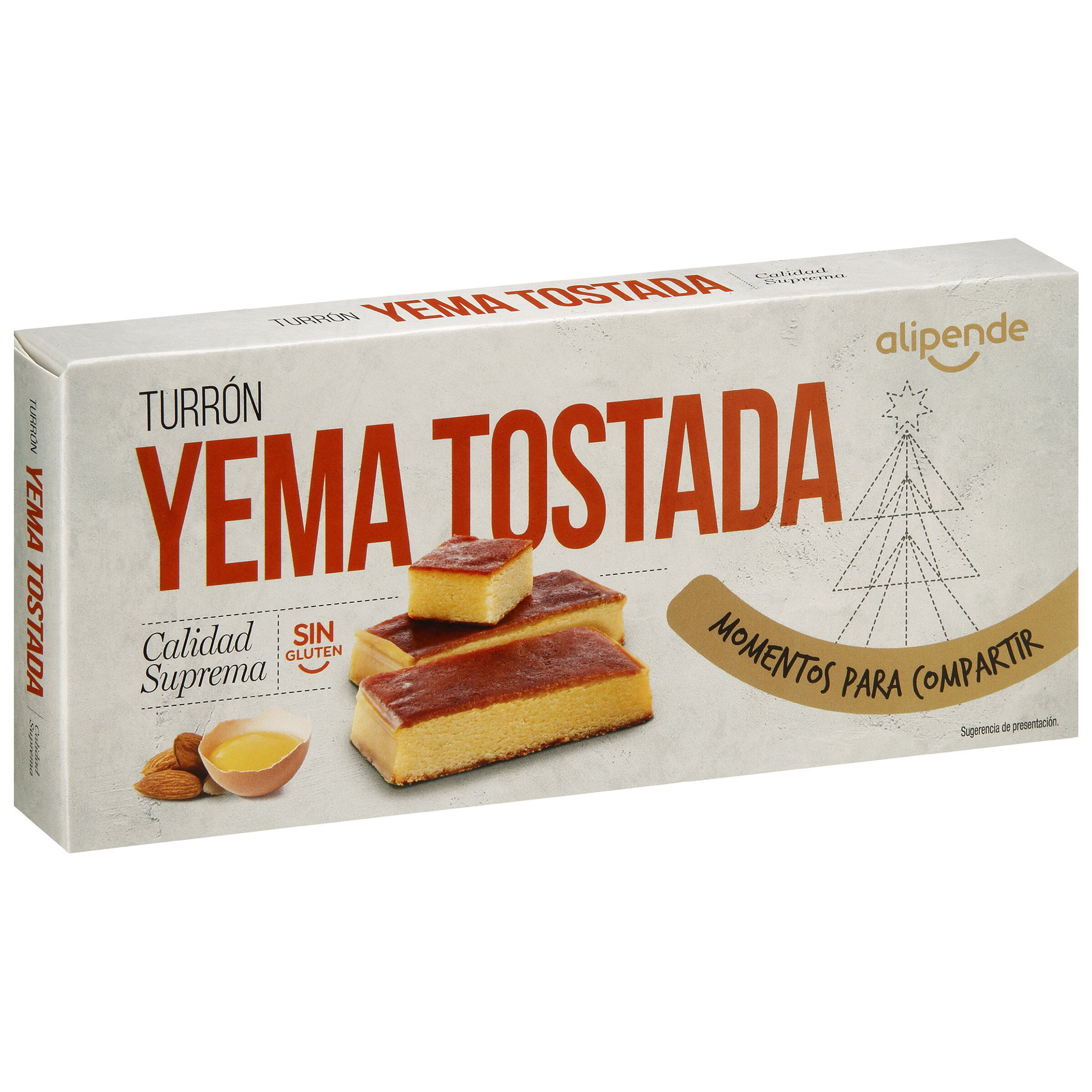 Turrón Alipende 250g yema tostada