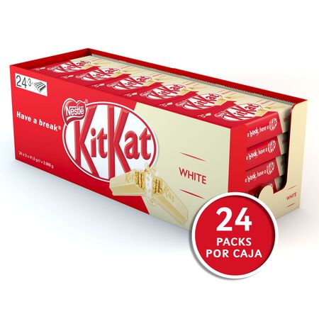Chocolatina Kit-Kat pack 3 white