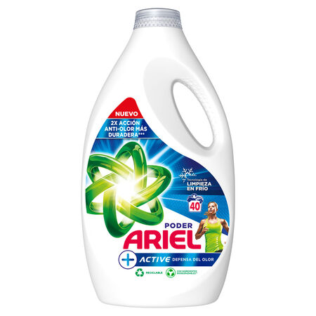 Detergente Líquido Ariel 40 Lavados Active Defensa Del Olor