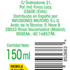 Edulcorante stevia liquido Alipende 150 ml
