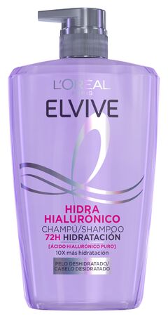 Champ&uacute; con hidrataci&oacute;n 72h Elvive 1L Hidra Hialur&oacute;nico