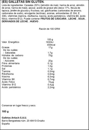 Galletas sin gluten Mini Dinosaurus 160g