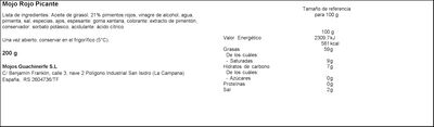 Salsa El Mortero Canario 200g mojo picón picante