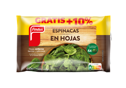 Espinacas en hojas Findus 400g
