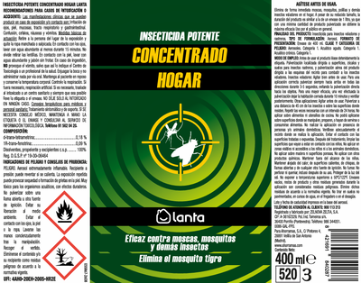 Insecticida concentrado Lanta spray 520ml hogar