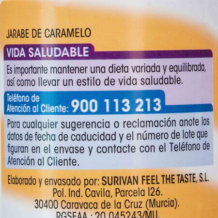 Sirope Alipende 300g caramelo