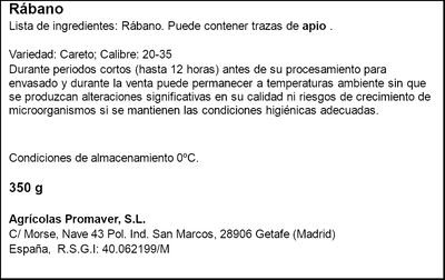 Rabanitos bolsa 300g