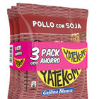 Fideos orientales pollo gallina blanca Yatekomo pack 3