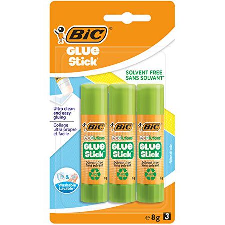 Pegamento Barra Glue Stick Bic 8G 3 Unidades