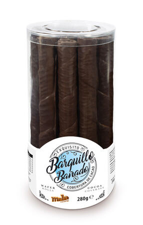 Barquillo bañado en chocolate Mels 280g
