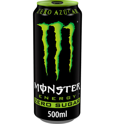 Bebida energética sin azúcar Zero Monster Green 50cl